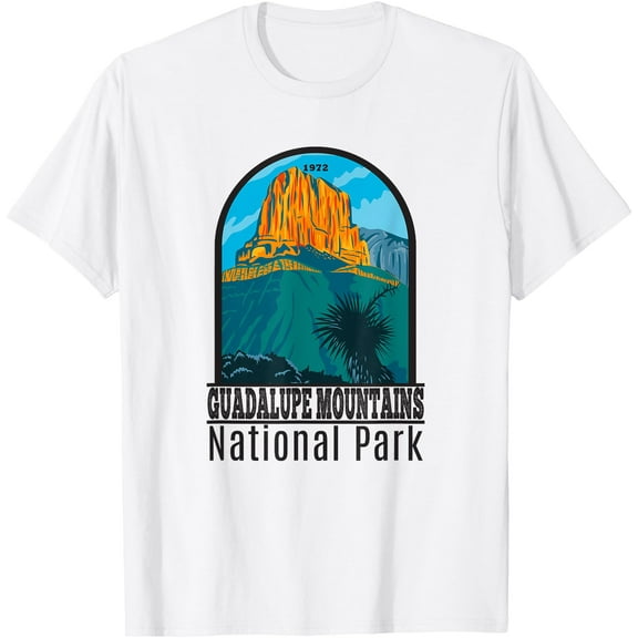 Guadalupe Mountains National Park Vintage Unisex T-Shirt for Men Women Kids Toddler,White Color,Size M