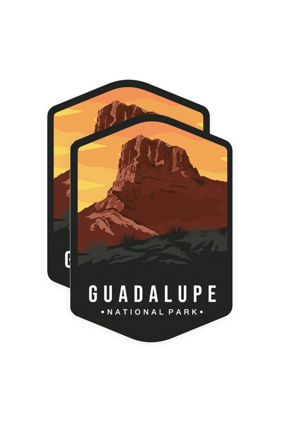 Guadalupe National Park Bumper Sticker - US National Park - 5 Inches On Longest Side - Vinyl Decal for Car Bumper, Laptop, Water Bottle, Wall, and Window - BMCS0234