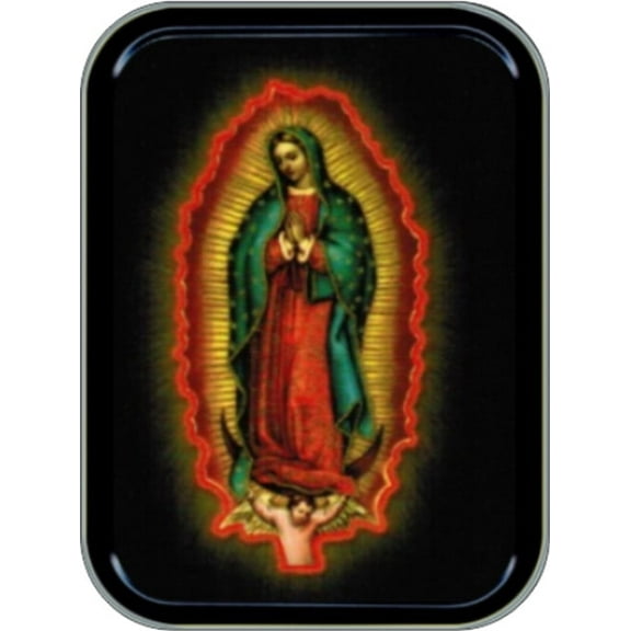 Guadalupe Stash Tin Storage Container 4.37" L x 3.5" W x 1" H