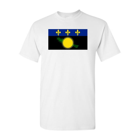 Guadeloupe Country Flag Adult DT T-Shirt Tee