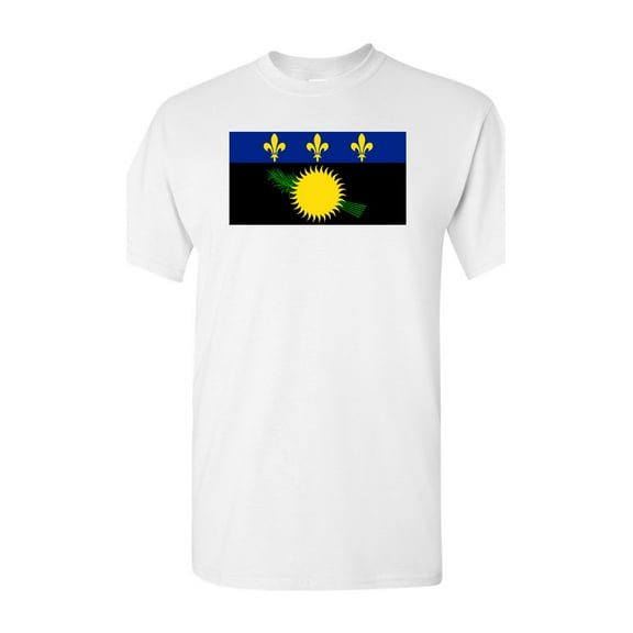 Guadeloupe Country Flag Adult DT T-Shirt Tee