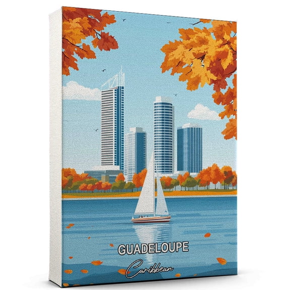 Guadeloupe Travel Canvas Wall Art  Caribbean Canvas  Travel-Inspired Scene That Brings Peace, Color, and Culture Into Your Space