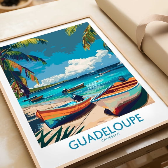 Guadeloupe Travel Print Wall Art Print Travel Poster Home Decor Artwork Poster Gift Digita