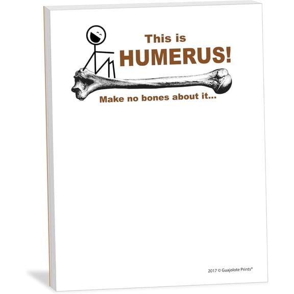 Guajolote Prints Funny Sarcastic Notepad 3-Pack  Novelty Memo Pads, Gag Gift for Office Coworkers and Friends  4 x 5.25 in, 50 Sheets Each (Humerus)