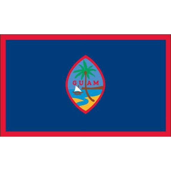 Guam Flag Deluxe Polar Fleece Blanket