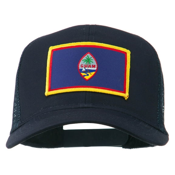 Guam Flag Patched Mesh Cap - Navy OSFM