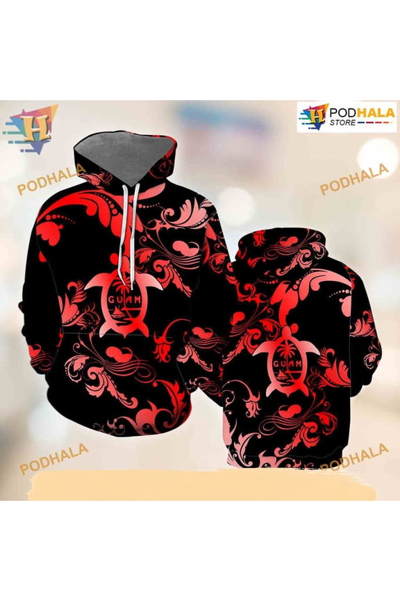 Guam Polynesian All Over Printed 3D Hoodie T-Shirt
