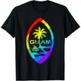thumbnail image 1 of Guam Seal Rainbow Colored Tee Shirt, 1 of 3