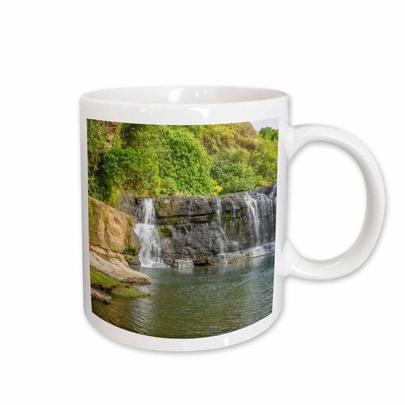 3drose, Guam, Talofofo. Cool and Relaxing Talofofo Falls., 15oz Mug