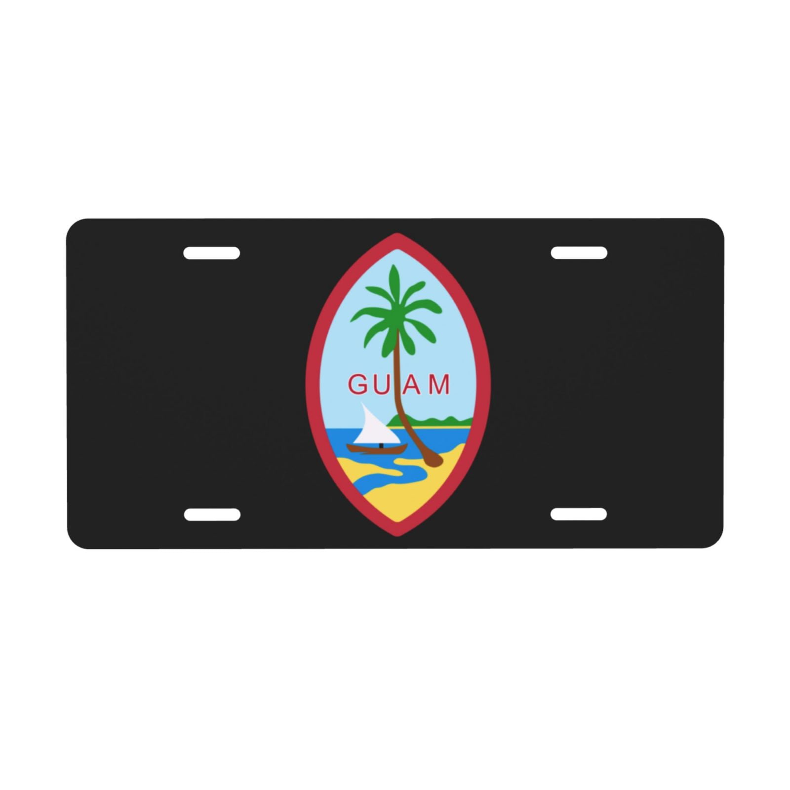 Guam Us Flag License Plate Aluminum Noverlty License Plate Cover