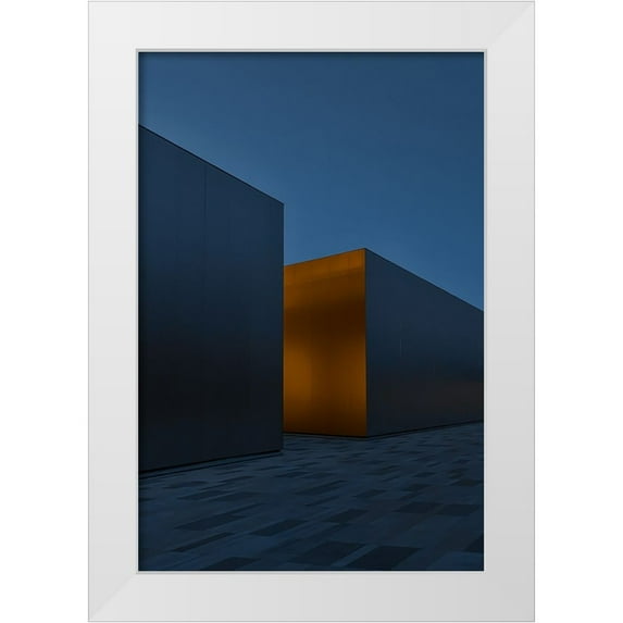 Guan, Xiaopeng 23x32 White Modern Wood Framed Museum Art Print Titled - Lost City