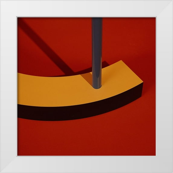Guan, Xiaopeng 26x26 White Modern Wood Framed Museum Art Print Titled - Geometry