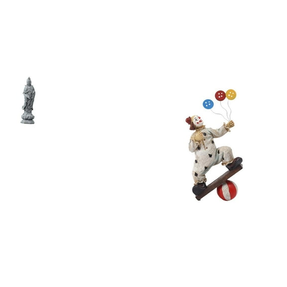 Guan Yin Figurine Clown Statuette Sculpture Compact Resin Craft Ideal for Office Table Home Decoration