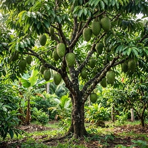Guanabana Fruit Tree Tropical Soursop Trees Annona Muricata Plant 6-10"Tall, No Pot