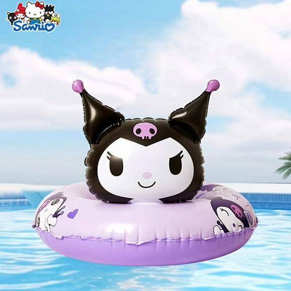 Guang Sheng Pu And My Melody Inflatable Swimming Ring, 70# Size, Durable PVC Material, Perfect for Outdoor Pools, Beaches, Parties - Holiday Gifts