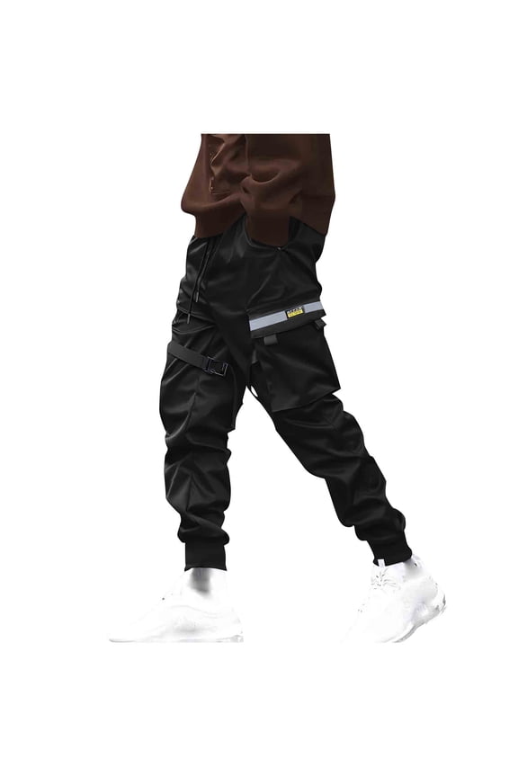 George Men Cargo Jogger Pants Multiple Pockets Adjustable Straps Durability Stylish Comfy Pants,Size:2XL