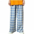 thumbnail image 1 of GuangCheng George Men Plaid Checkered Lounge Pants Loose Fit Elastic Drawstring Waist Comfortable Casual Wide Leg Trousers,Size:3XL, 1 of 6