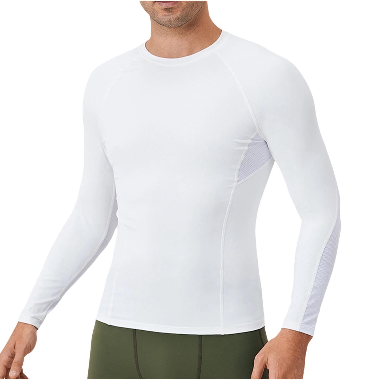 GuangCheng George Men Quick Dry Shirts Compression Base Layer Long