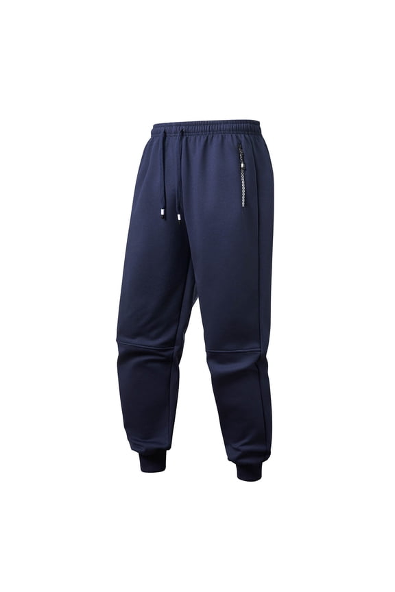 George Men Slim Fit Jogger Pants Elastic Drawstring Waist Zipper Pocket Durable Comfortable Casual Sportswear Trousers,Size:3XL