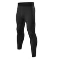 thumbnail image 1 of GuangCheng George Mens Compression Base Layer Leggings Moisture Wicking Stretch Fit Athletic Sports Yoga Pants,Size:L, 1 of 4