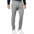 thumbnail image 1 of GuangCheng Mens Dress Pants,Slim Fit,Stretch,Chino Pants,Flat Front,Work Suit Trousers ,Gray,Size 3XL, 1 of 6