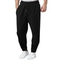 thumbnail image 1 of GuangCheng George Mens Elastic Waist Sweatpants,Casual Joggers,Baggy,Pull On,Lounge Pants for Men,Black,Size M, 1 of 6