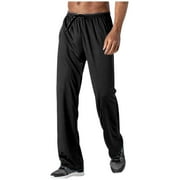 GuangCheng Mens Joggers Drawstring Loose Fit Soft Brathable Athletic Pants with Pockets,SizeXL