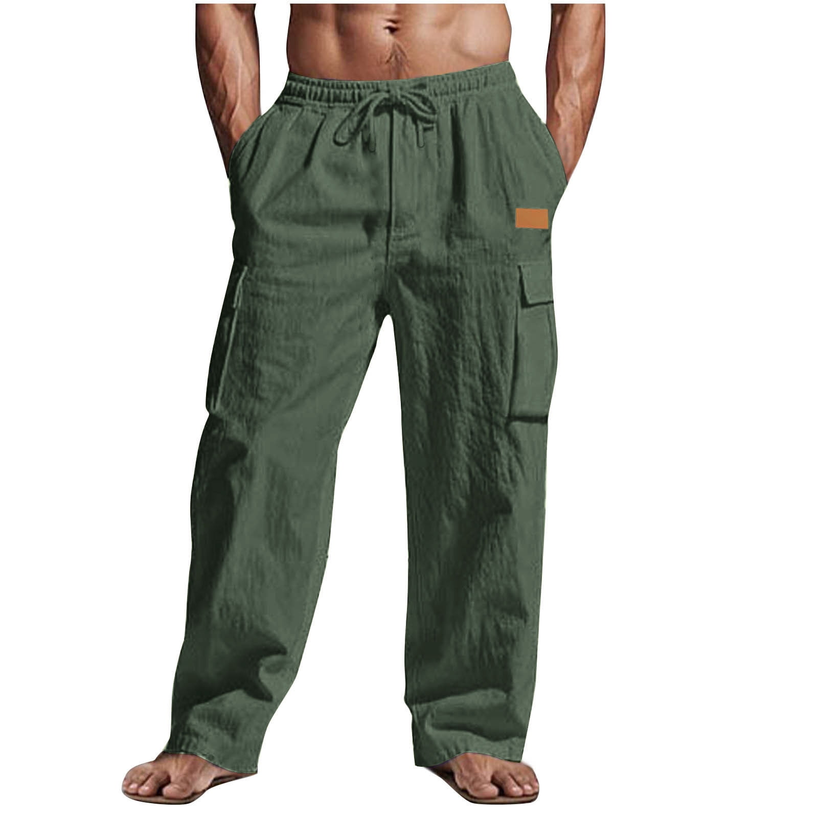 GuangCheng-Linen-Cargo-Pants-