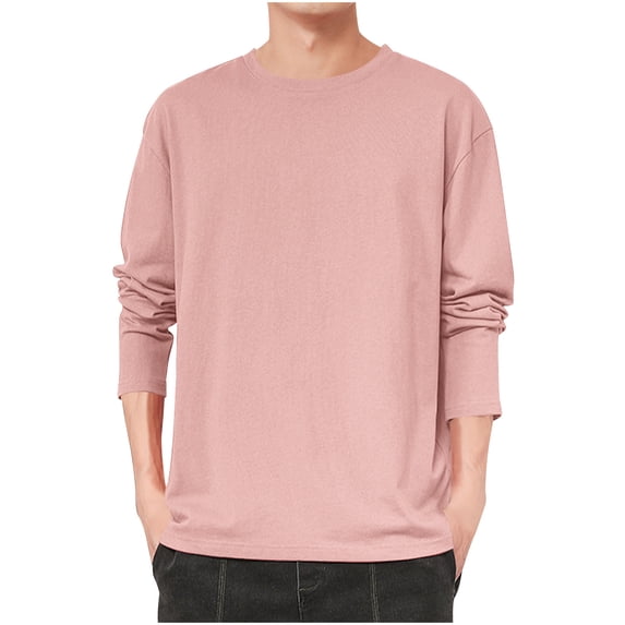 GuangCheng Men's Crewneck Sweatshirt Casual Long Sleeve Lightweight Soft Sweatshirts Pullover Shirts