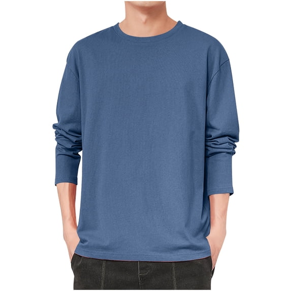 GuangCheng Men's Crewneck Sweatshirt Casual Long Sleeve Lightweight Soft Sweatshirts Pullover Shirts