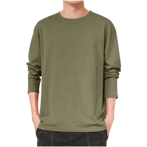 GuangCheng Men's Crewneck Sweatshirt Casual Long Sleeve Lightweight Soft Sweatshirts Pullover Shirts