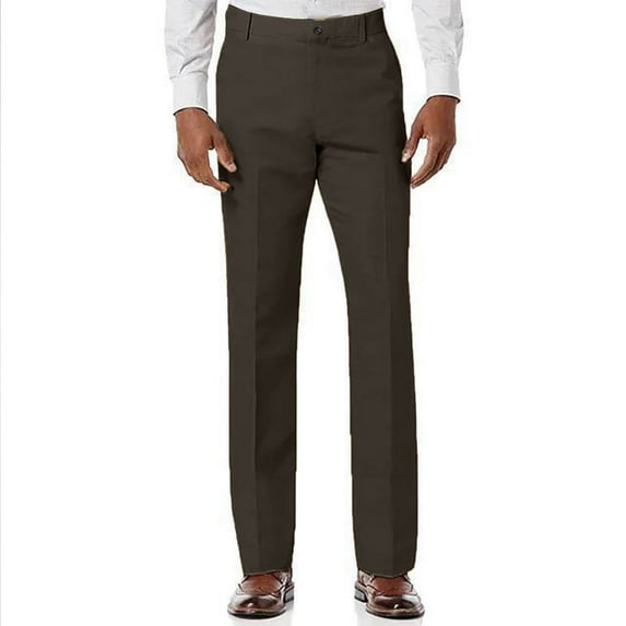 GuangCheng Men's Regular Fit Dress Pants Stretch High Waist Lightweight Skinny Suit Pants