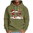 thumbnail image 1 of GuangCheng Mens Christmas Printed,Hooded Sweatshirts,Drop Shoulder,Drawstring,Long Sleeve,Thick Soft,Pullover Hoodies Coats, 1 of 3
