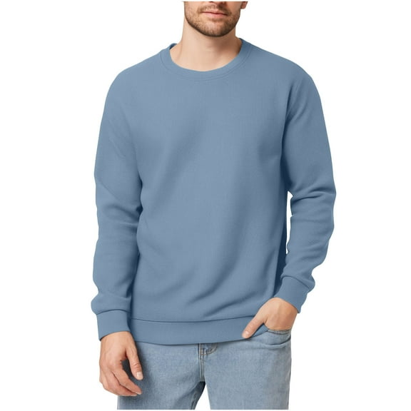 GuangCheng Mens Crewneck Sweaters Soft Casual Pullover Knit Lightweight Warm Fall Winter Tops