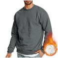 thumbnail image 1 of GuangCheng Mens Fleece Sweatshirts Pullover Crew Neck Long Sleeve Casual Comfy Warm Buttom Tops, 1 of 9