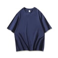 thumbnail image 1 of GuangCheng Mens Oversized T-Shirts Cotton Loose Fit Tees Drop Shoulder Crew Neck Baggy Style Pullover Basic Tops Size 4XL, 1 of 4