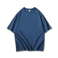 thumbnail image 1 of GuangCheng Mens Oversized T-Shirts Cotton Loose Fit Tees Drop Shoulder Crew Neck Baggy Style Pullover Basic Tops Size L, 1 of 4