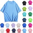 thumbnail image 1 of GuangCheng Mens Oversized T-Shirts Cotton Loose Fit Tees Drop Shoulder Crew Neck Baggy Style Pullover Basic Tops Size S-4XL, 1 of 5