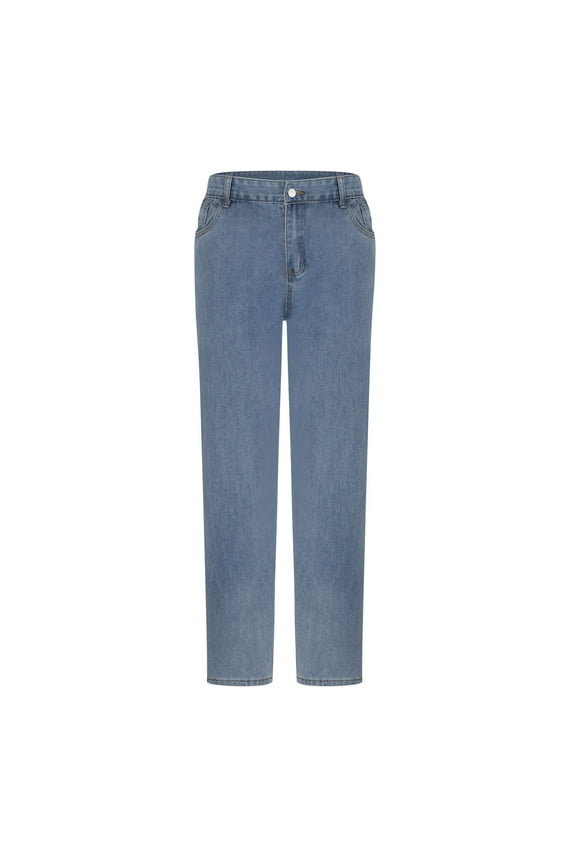 Mens Slim Fit Stretch Jeans Skinny Jeans, Straight Leg Flex Waist Pants