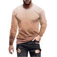thumbnail image 1 of GuangCheng Mens Tees Gradient Round Neck Long Sleeve Pullover Soft Blouses Lightweight T shirts, 1 of 4