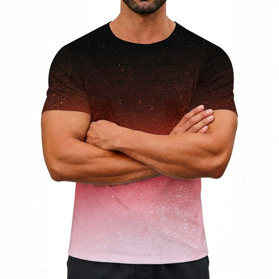 GuangCheng Mens Womens T-Shirts Graphic Unisex Crew Neck 3D Printed Short Sleeve Shirts Pullover Basic Tops Size L