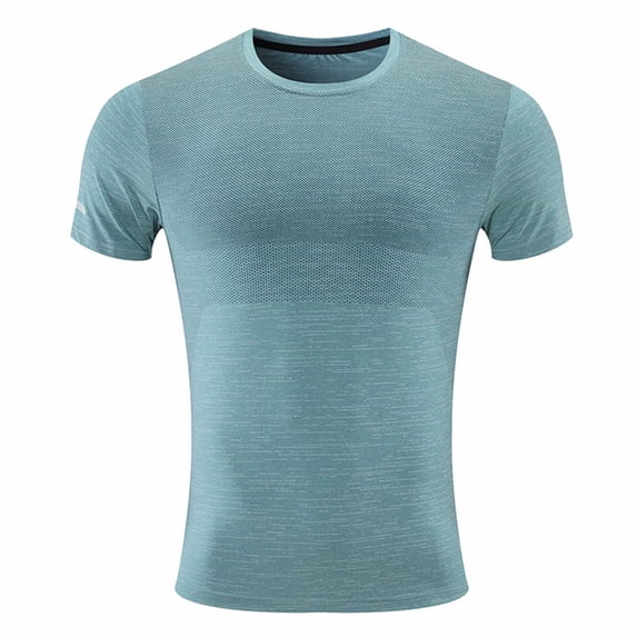 GuangCheng Mens Workout Shirts Short Sleeve Athletic Dry Fit Tshirts Shirts Running Gym Crewneck T-Shirts Size 2XL