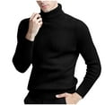 thumbnail image 1 of GuangCheng Slim Fit Sweaters for Men, Warm Thick Turtleneck Pullover Tops with Twist Patterned, 1 of 4