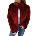 thumbnail image 1 of GuangCheng Womens Coats Fashion Solid Color Cardigan Loose Long Sleeve Open Front Coat Large Size Sweaters, 1 of 6