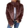 thumbnail image 1 of GuangCheng Womens Coats Fashion Solid Color Cardigan Loose Long Sleeve Open Front Coat Large Size Sweaters, 1 of 6
