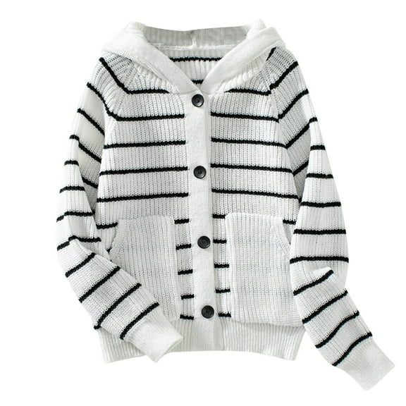 GuangCheng Womens Knit Cardigan Sweaters Long Sleeve Open Front Button Down Trendy Casual Jackets Fall Winter Clothes