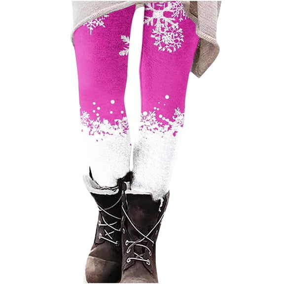 GuangCheng Yoga Pants for Women Christmas Oversized Sports Tight Full Length Yoga Pants Soft Stretchy Funny Printed Tummy Control Leggings