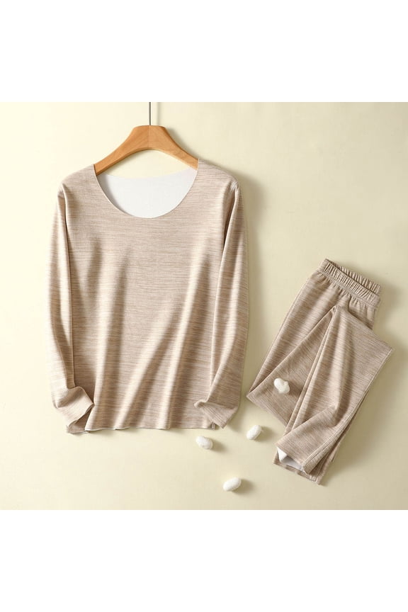 Fluffy Pajamas for Women Winter Soft Fleece Warm Pajama Set Fuzzy Pjs Flannel 2 Piece Sets with Pockets Winter Soft Fuzzy Warm wear Gift