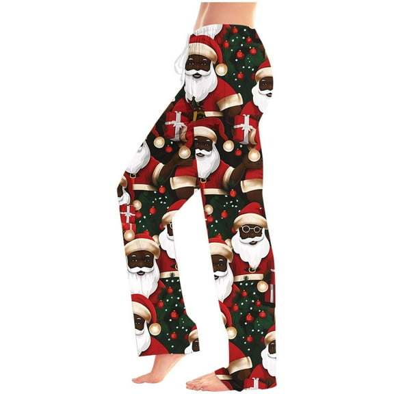 Puyaiuu Womens Flannel Pajama Pant with Drawstring - Winter Warm Buffalo Plaid Pajama Pant - Soft Fleece Pjs Bottom Casual Elastic Waist Pants Soft Sleep Bottoms Gift