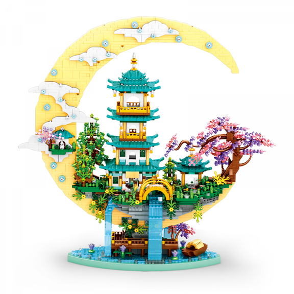 Guanghan Fairy Building Block Set,4288Pieces Architecture Mini Building Blocks with Lights, Building Kit for Adult Teens Ages 14+